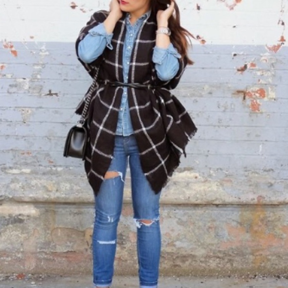 Checked scarf - Picture 2 of 5